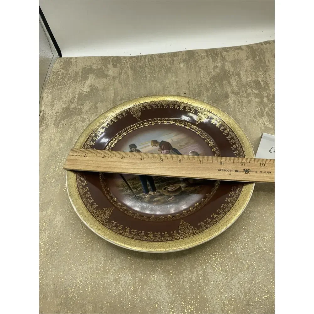 Antique Royal Vienna Beehive Z.S.&Co Bavaria Praying on Farm Decorative Plate